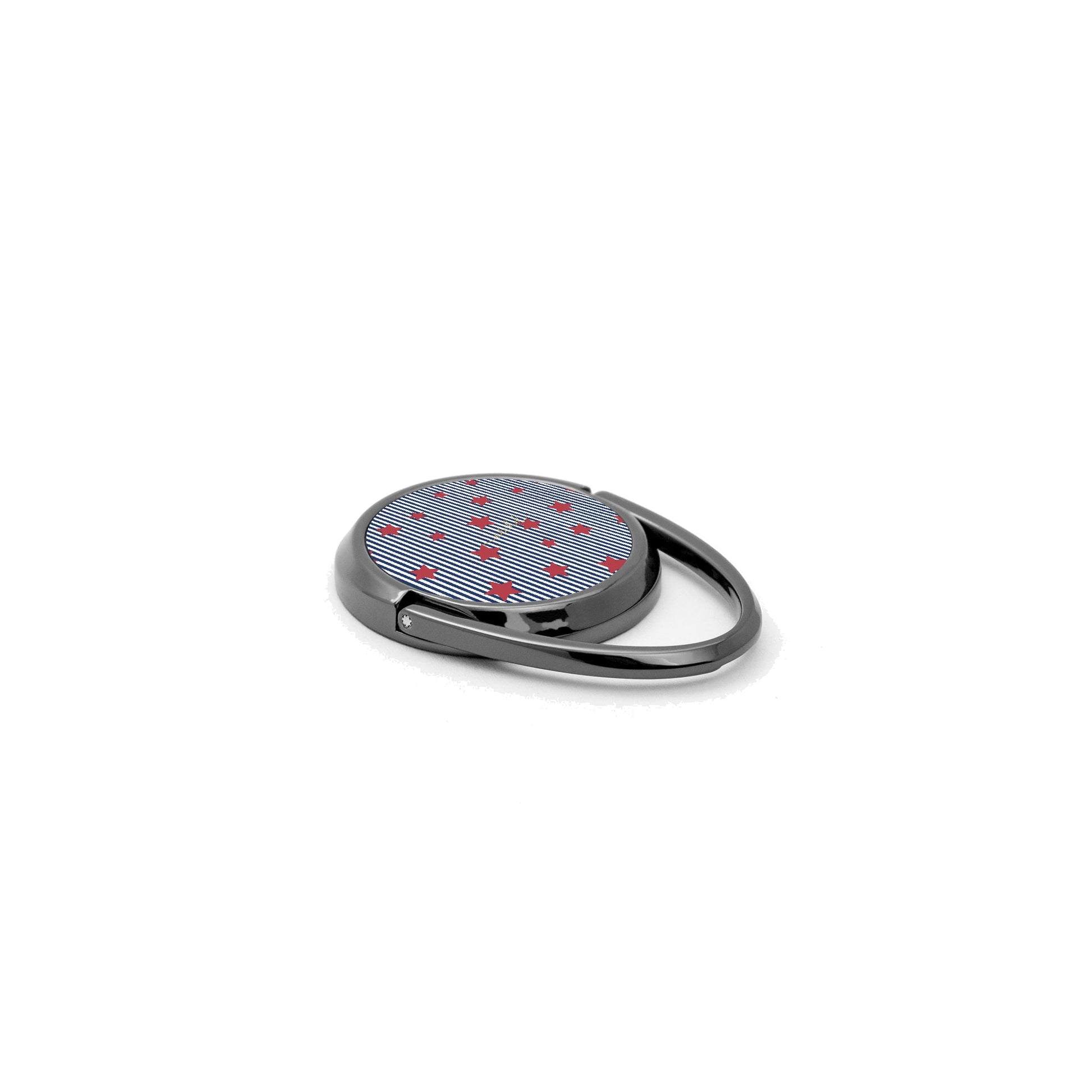 Blue Stripes & Red Stars Phone Ring Holder by etchd, view 2
