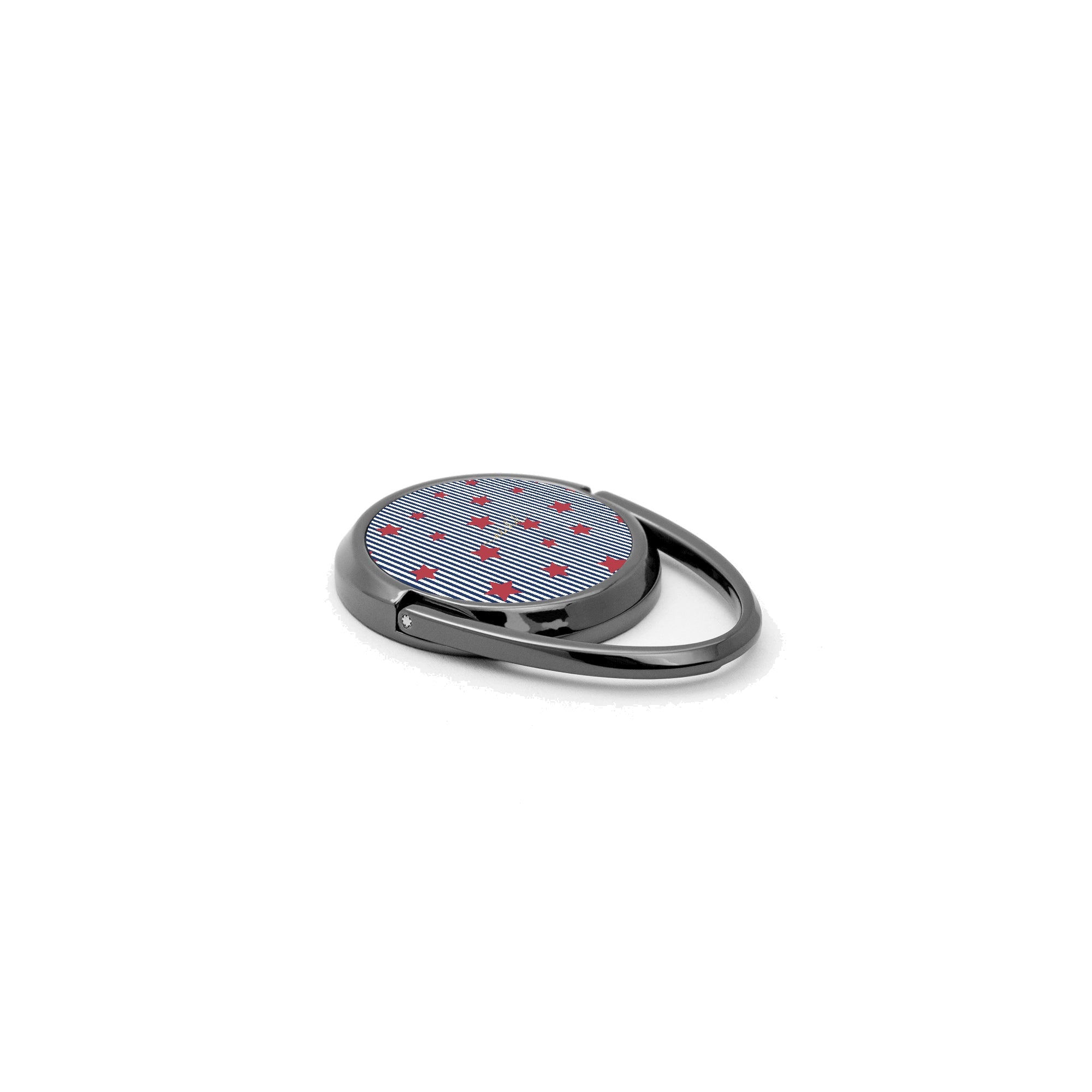 Blue Stripes & Red Stars Phone Ring Holder by etchd, view 2