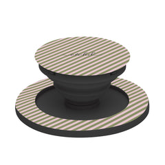 Green And Pink Striped Diagonal Phone Grip And Stand by etchd, view 6