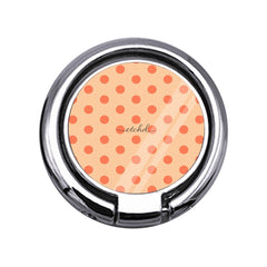 Coral & Peach Polka Dot Slim Ring Holder by etchd