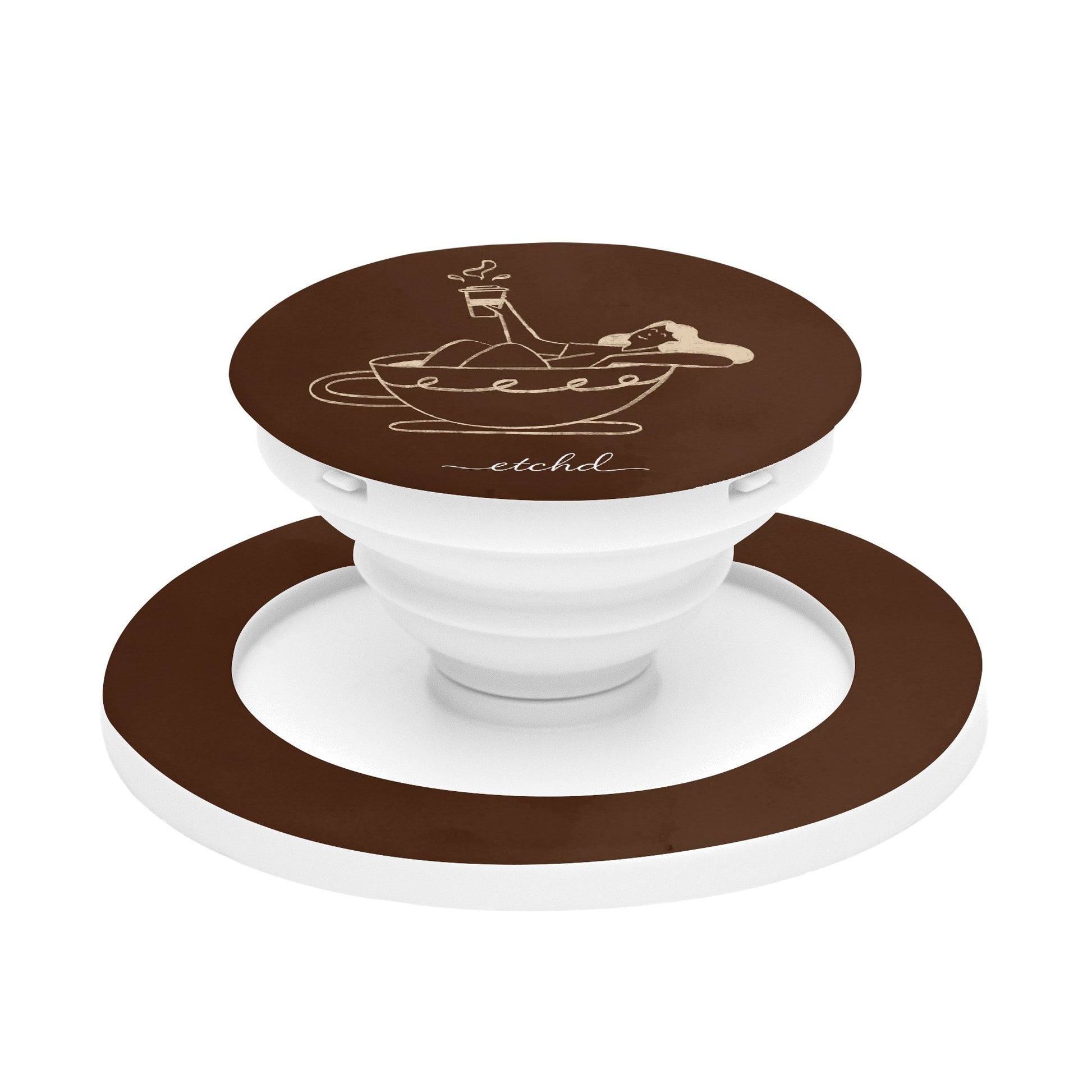 Ladies Espresso Phone Grip And Stand by etchd