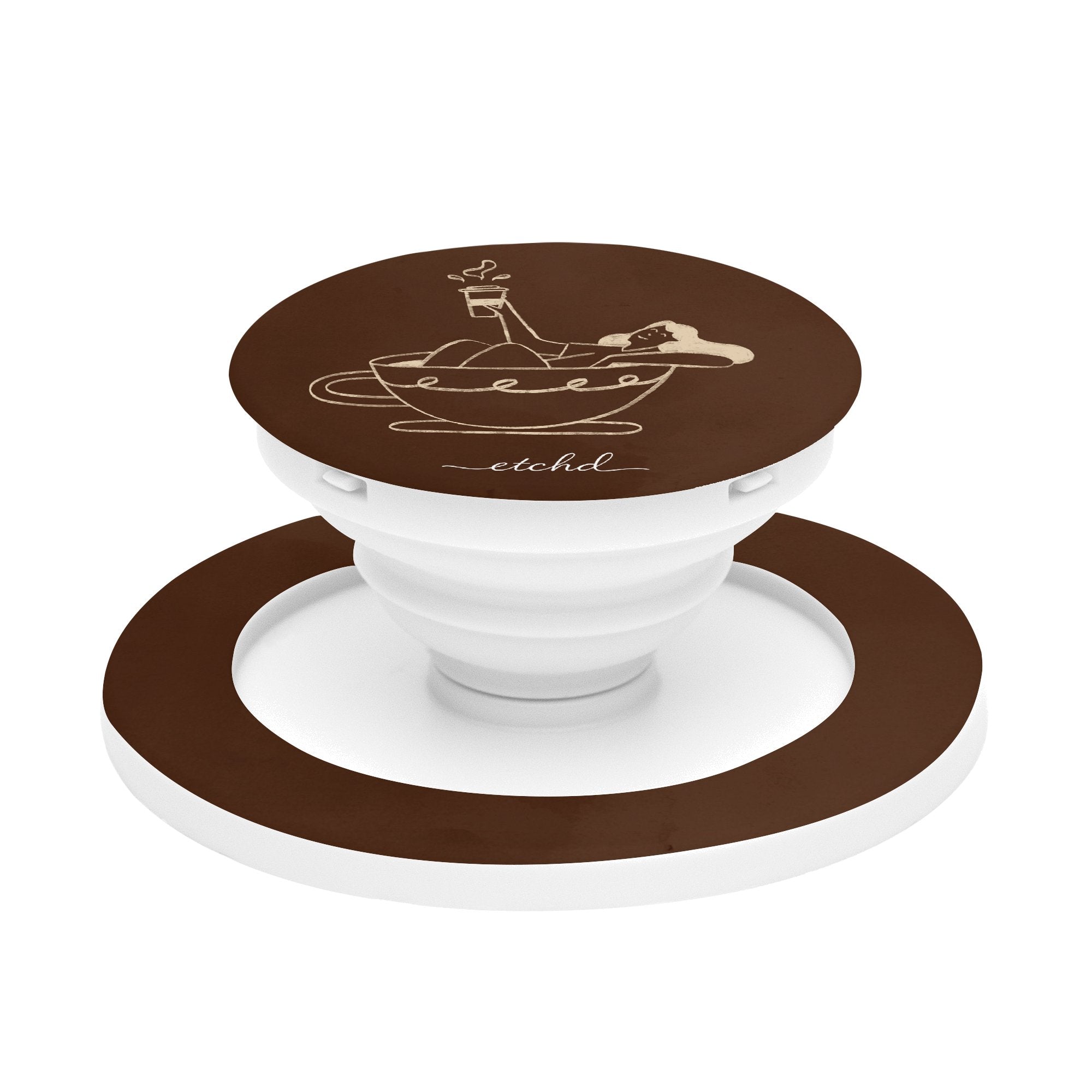 Ladies Espresso Phone Grip And Stand by etchd