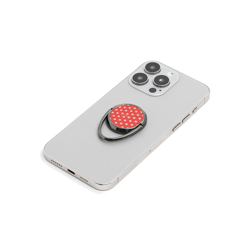 Blush And Poppy Polka Dot Anneau de Maintien Téléphone-zoom-