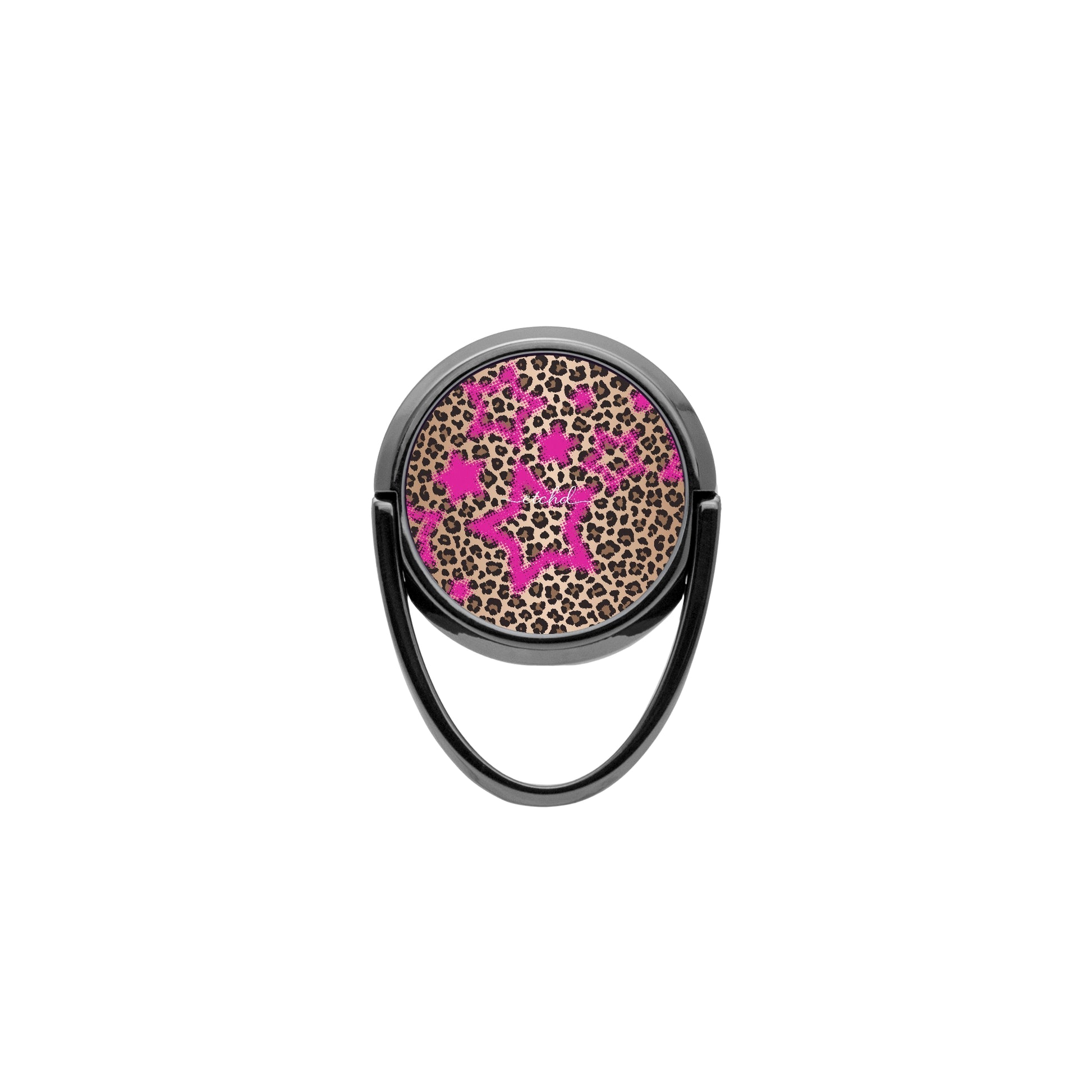 Y2K Leopard Phone Ring Holder by etchd, view 4