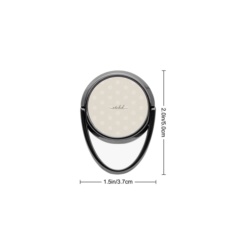 Neutral Polka Dot Handy Ring-Halterung-zoom-