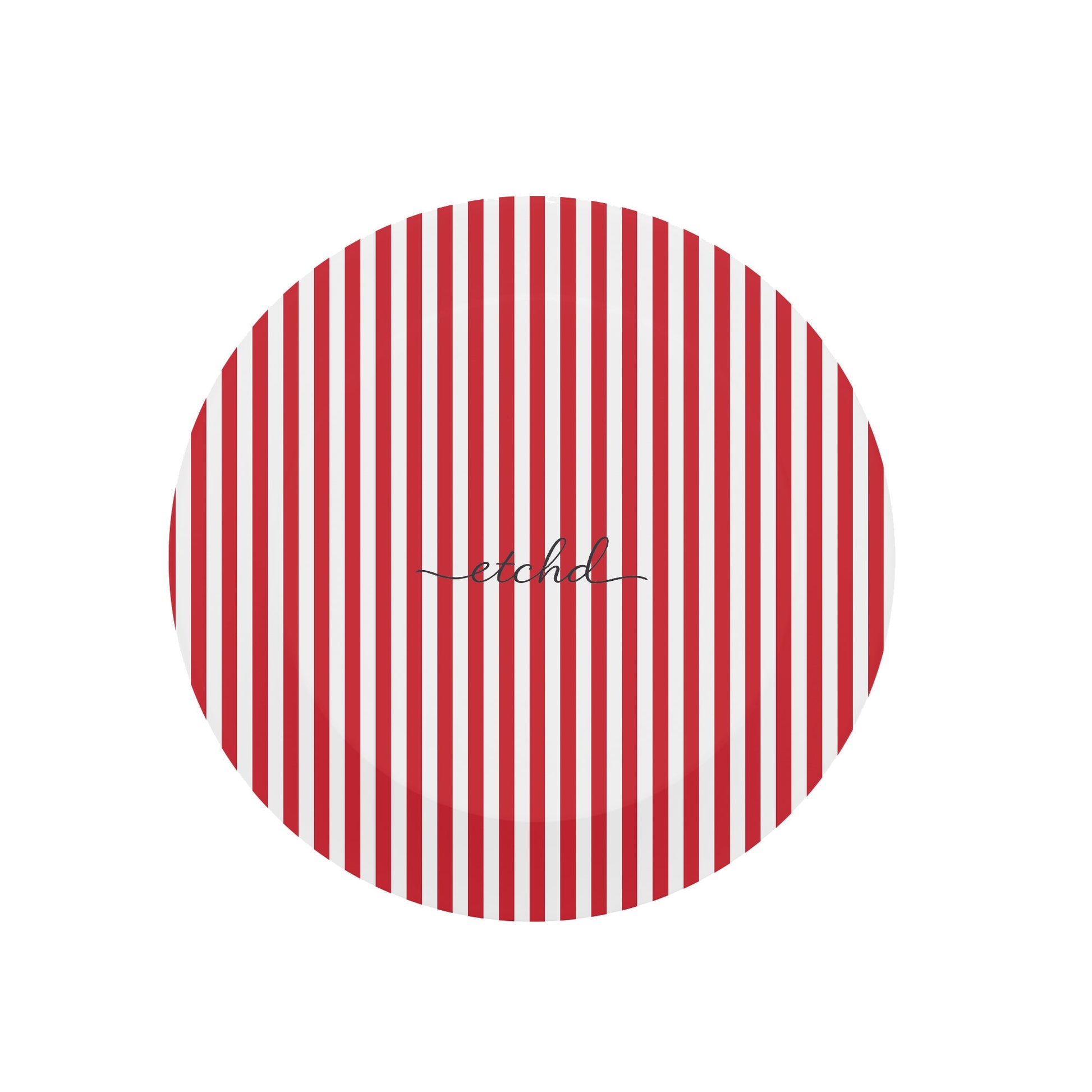 Classic Red & White Striped Phone Grip And Stand by etchd, view 2