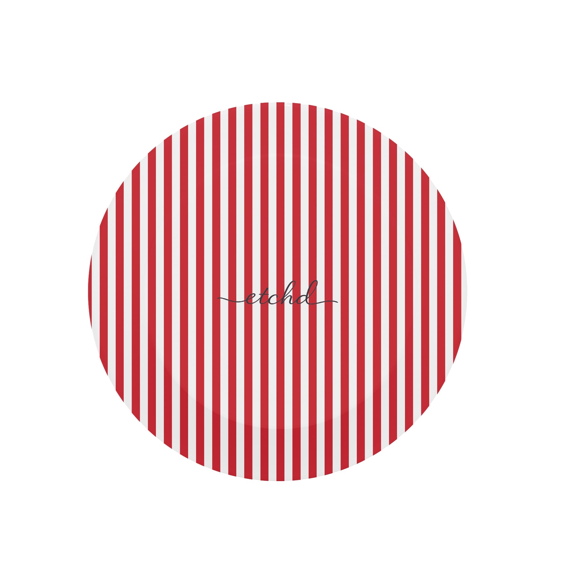 Classic Red & White Striped Phone Grip And Stand by etchd, view 2