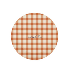 Terracotta & Cream Gingham Phone Grip And Stand by etchd, view 3
