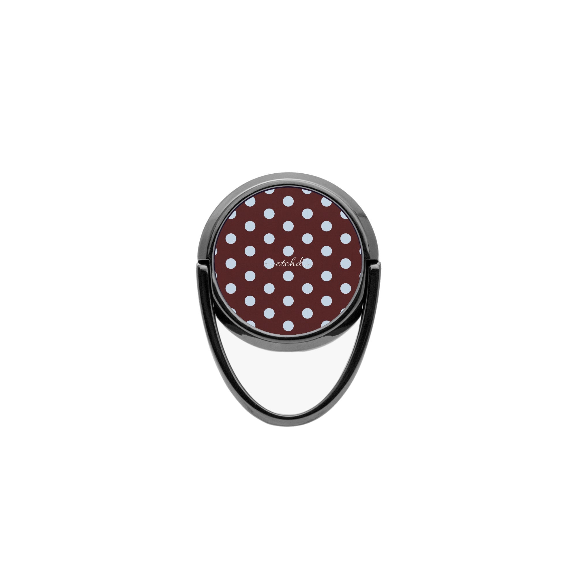 Cherry & Blue Polka Dot Phone Ring Holder by etchd, view 4