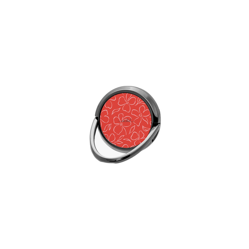 Poppy & Blush Floral Anillo soporte para móvil-zoom-