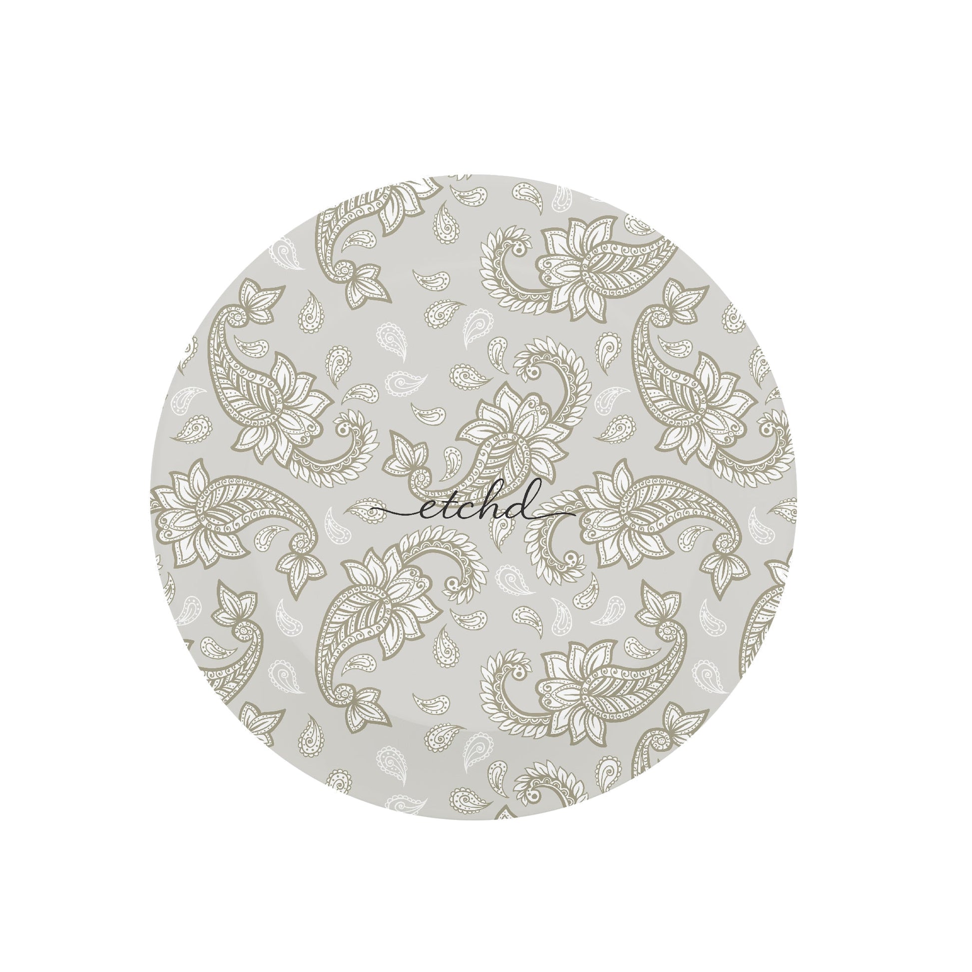 Beige Paisley Phone Grip And Stand by etchd, view 2