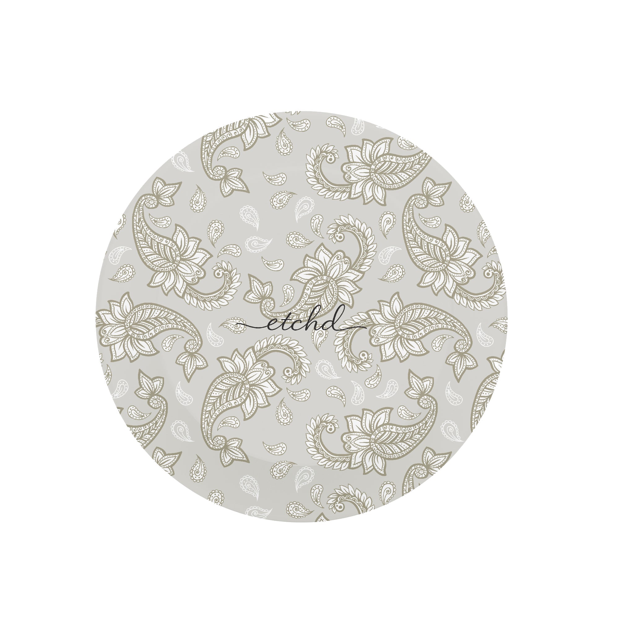 Beige Paisley Phone Grip And Stand by etchd, view 2