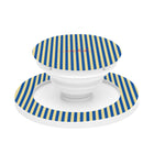Cobalt & Butter Striped Anello e supporto per telefono