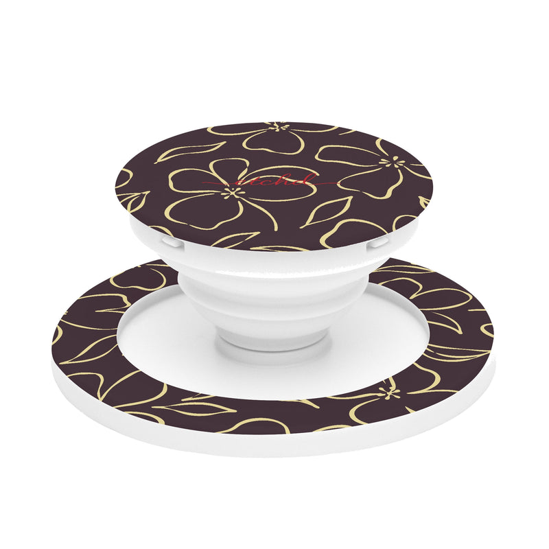 Plum & Butter Floral Anello e supporto per telefono-zoom-