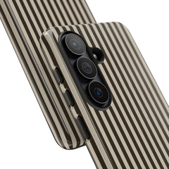 Cream & Brown Striped Phone Case by etchd, view 209