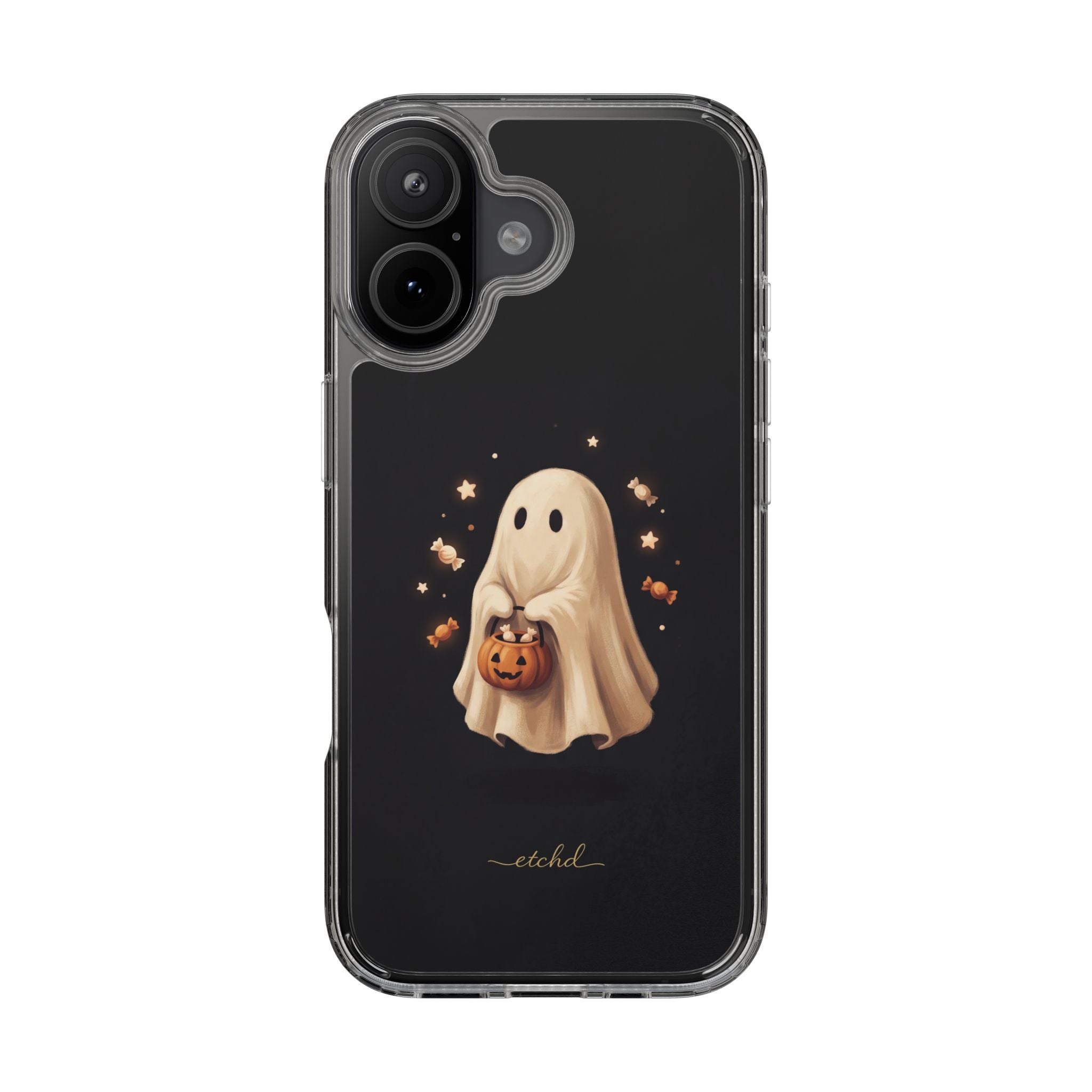 Candy Ghost Clear Phone Case by etchd, view 35