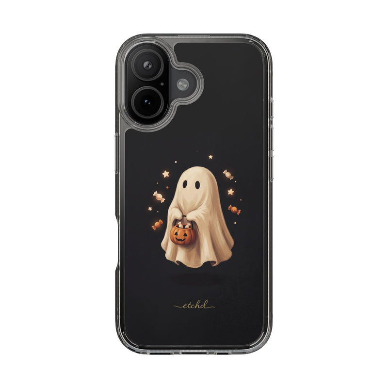 Candy Ghost Clear Phone Case by etchd, view 35