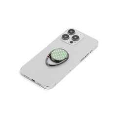 Cream & Sage Polka Dot Phone Ring Holder by etchd, view 6