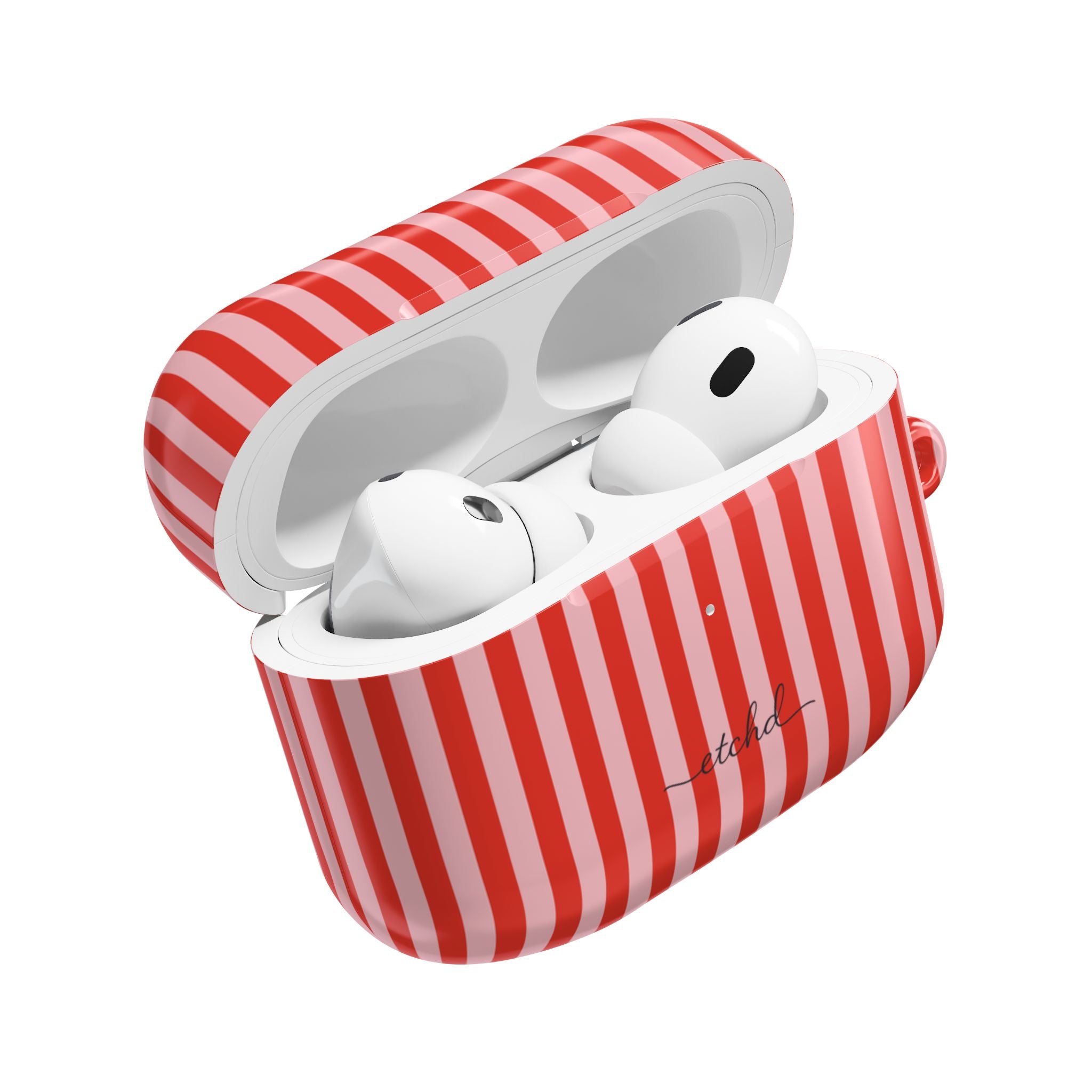 Poppy & Blush Striped AirPod Case by etchd, view 9