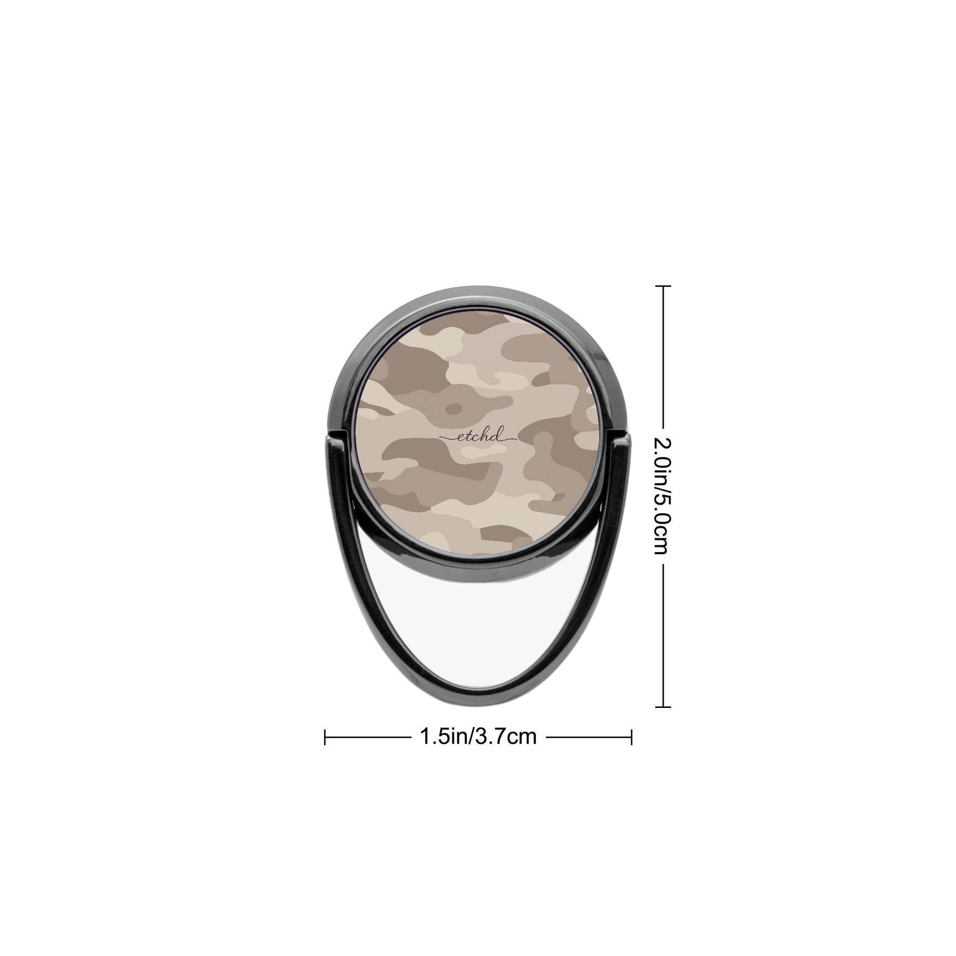 Beige Camo Phone Ring Holder by etchd, view 3