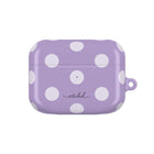 Cream & Lilac Polka Dot Custodia per AirPods