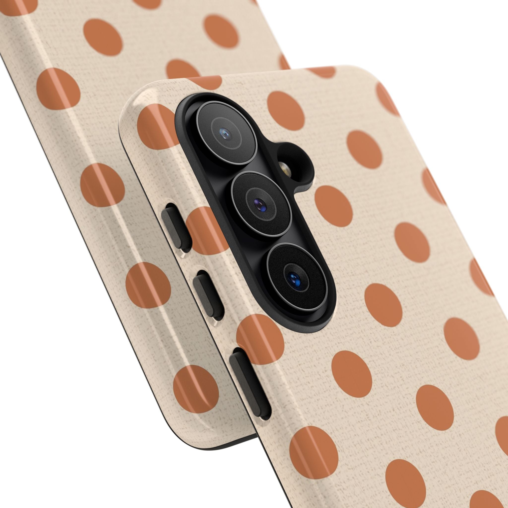 Terracotta Polka Dot Phone Case by etchd, view 209