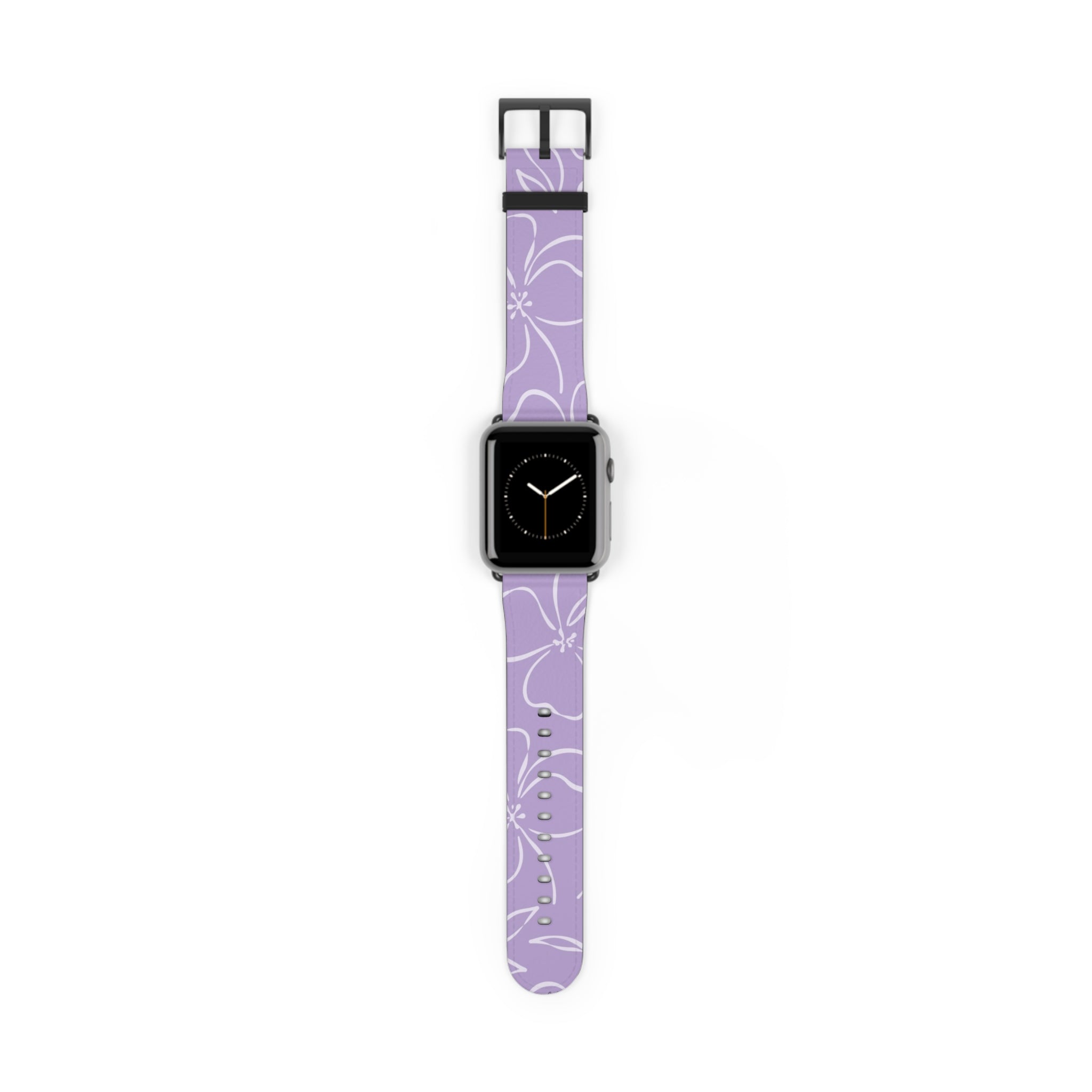 Lilac & Cream Floral Cinturino per smartwatch di etchd, vista 2