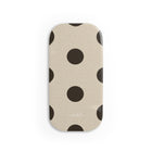 Brown & Cream Polka Dot Click-On Phone Grip