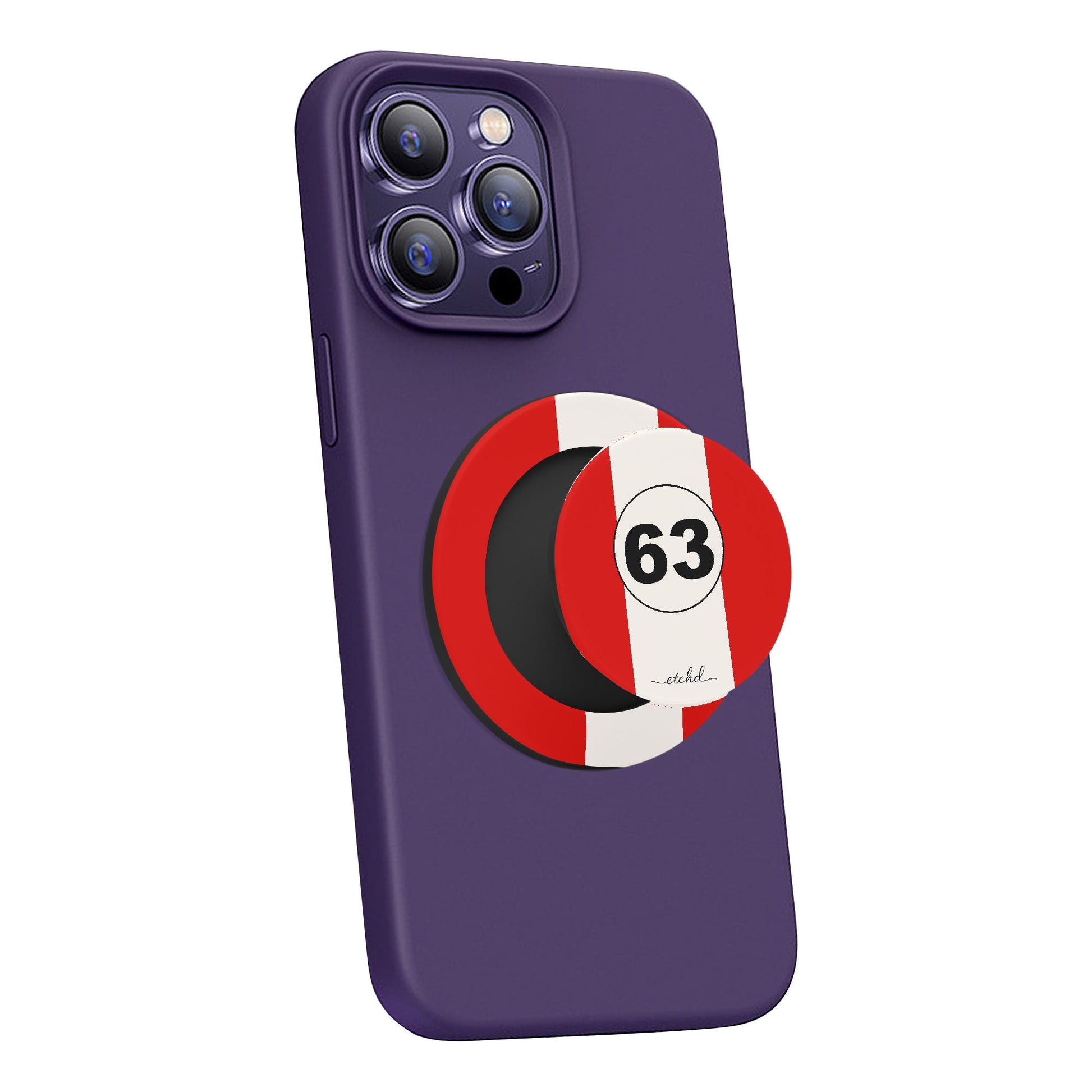 Monza Red Phone Grip And Stand by etchd, view 4