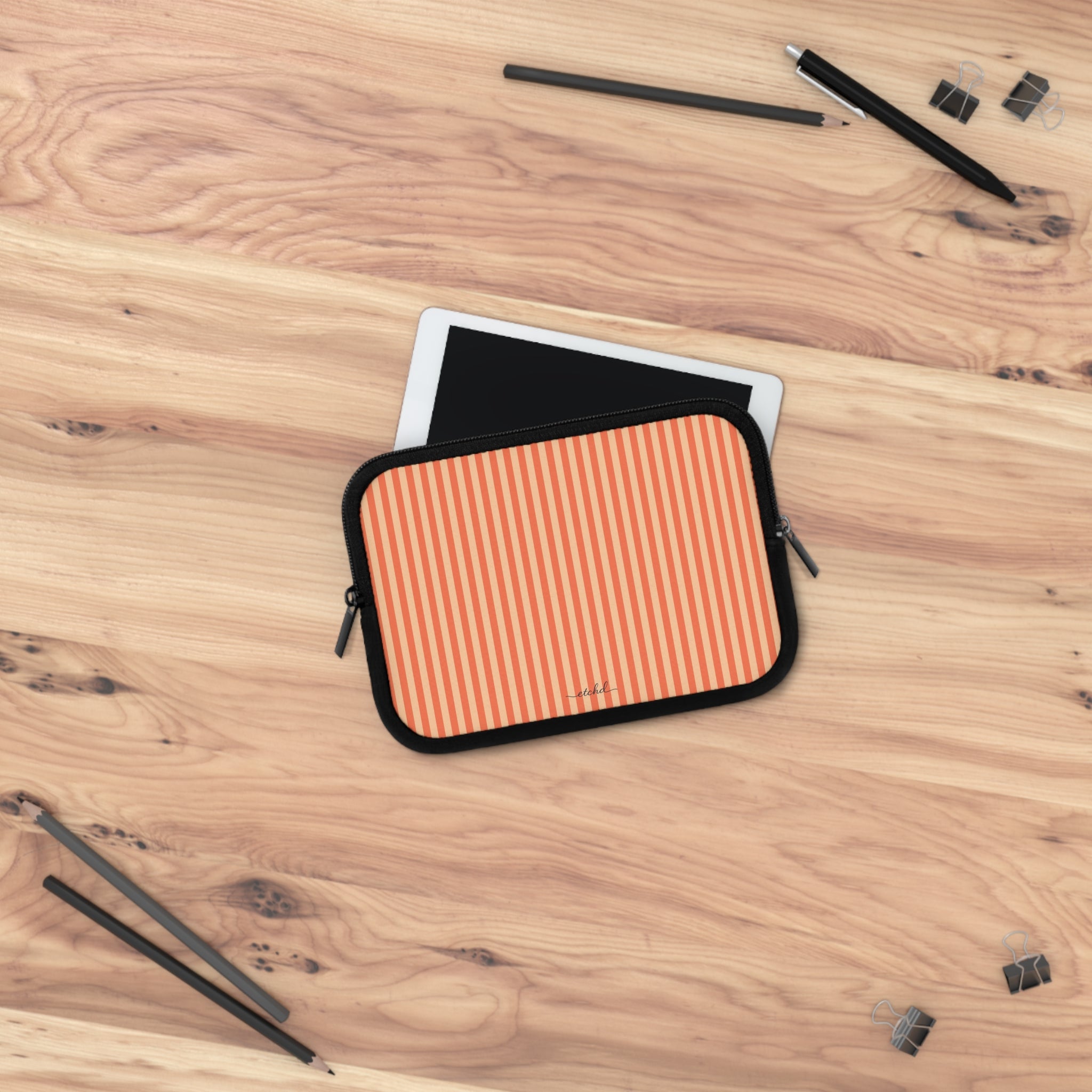 Coral And Peach Laptop Sleeve by etchd, view 14