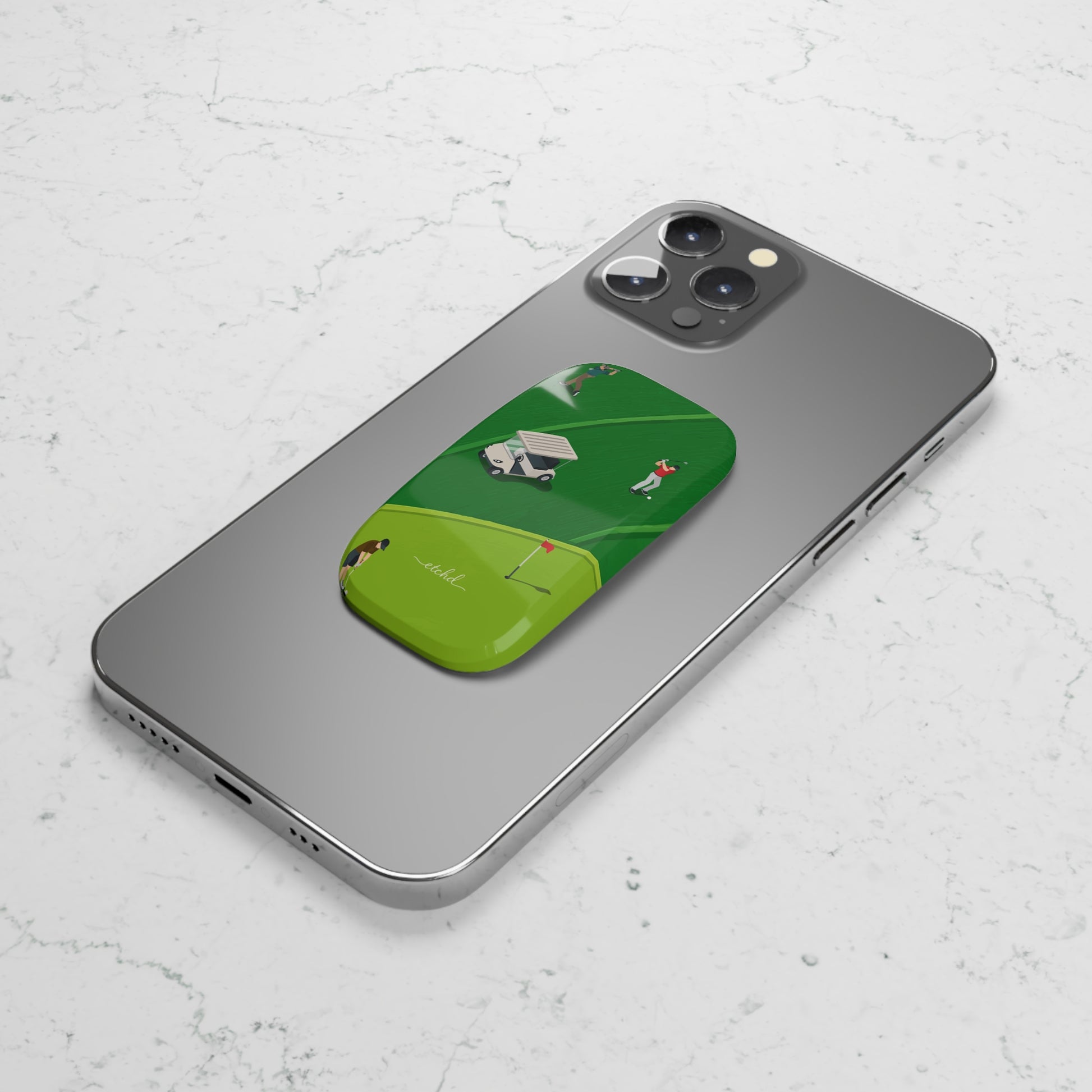 Golfers Click-On Phone Grip by etchd, view 4