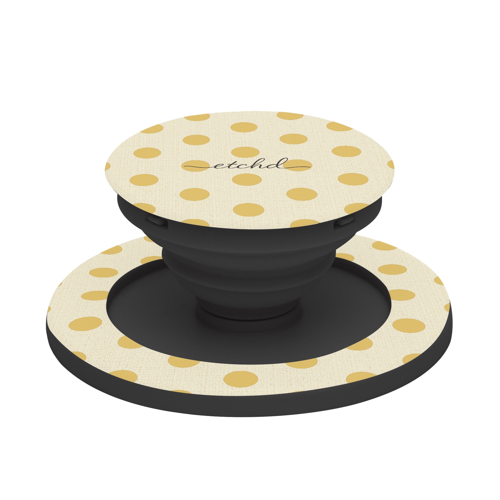 Butter Polka Dot Phone Grip And Stand by etchd, view 6