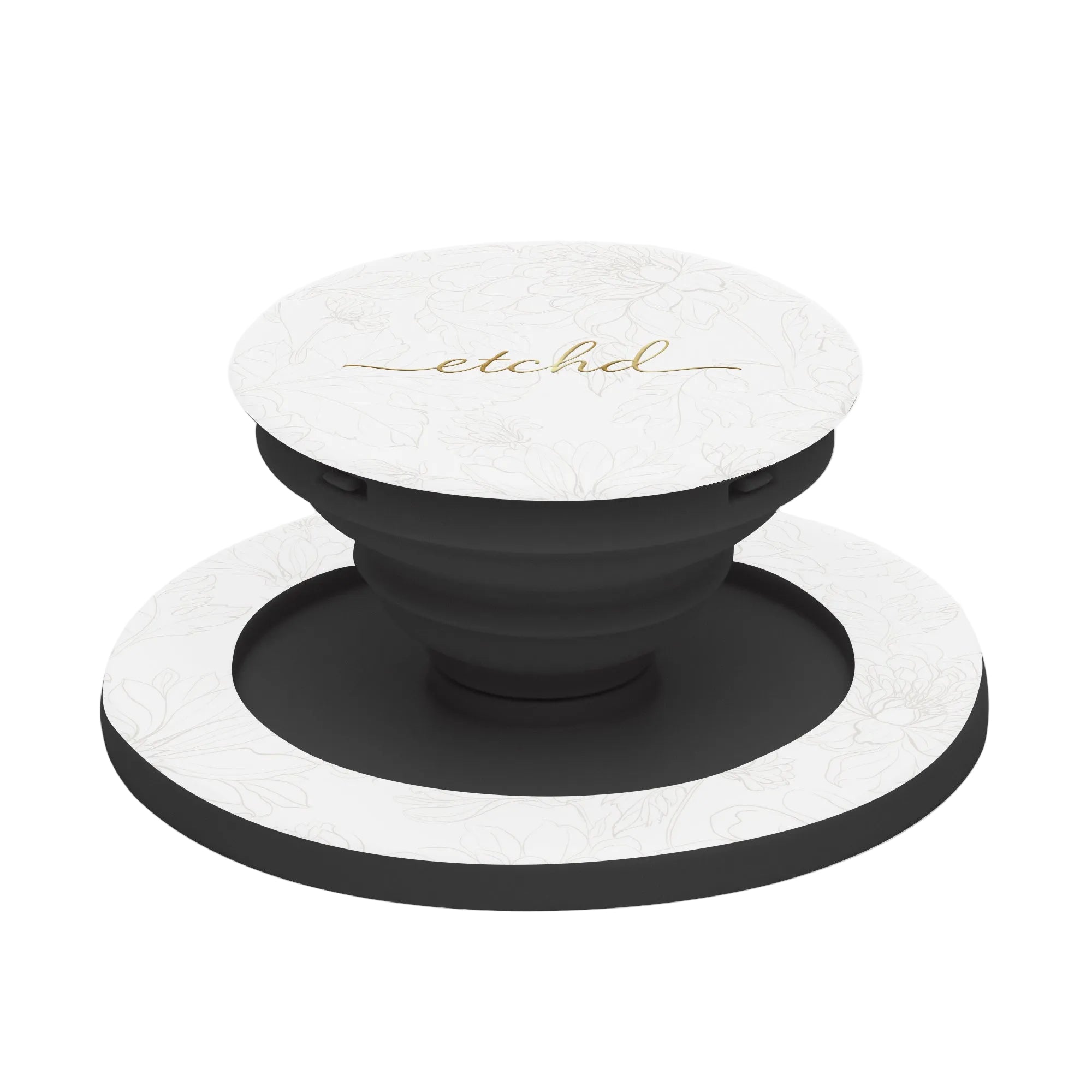 Etchd Signature White Phone Grip And Stand by etchd, view 6