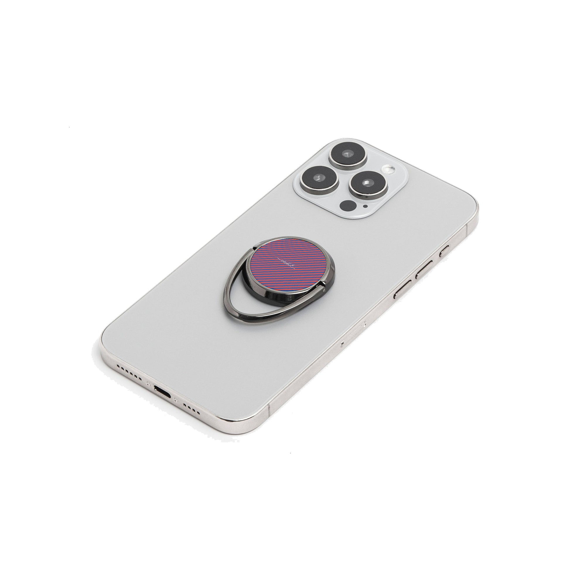Cobalt And Poppy Diagonal Phone Ring Holder by etchd, view 6