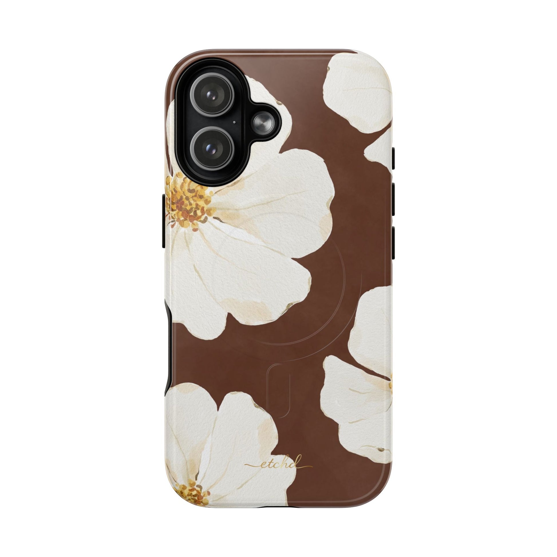 Mocha Blossom Magnetic Phone Case-13