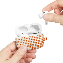 Tangerine Halftone AirPod Case by etchd, view 11