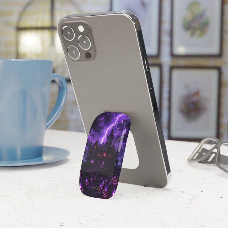 Violet Haunt Click-On Phone Grip by etchd, view 3