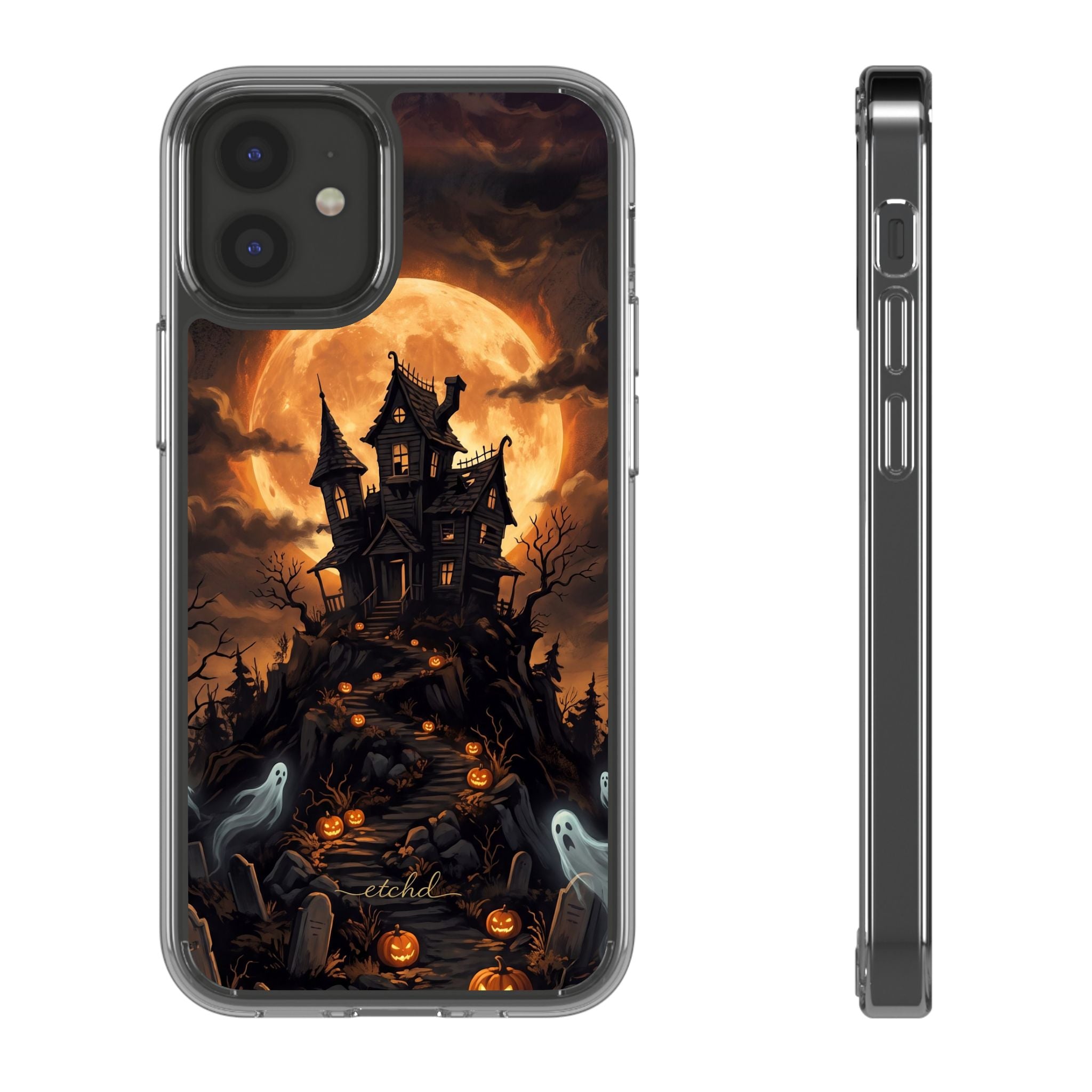 Pumpkin Hollow Funda transparente para móvil