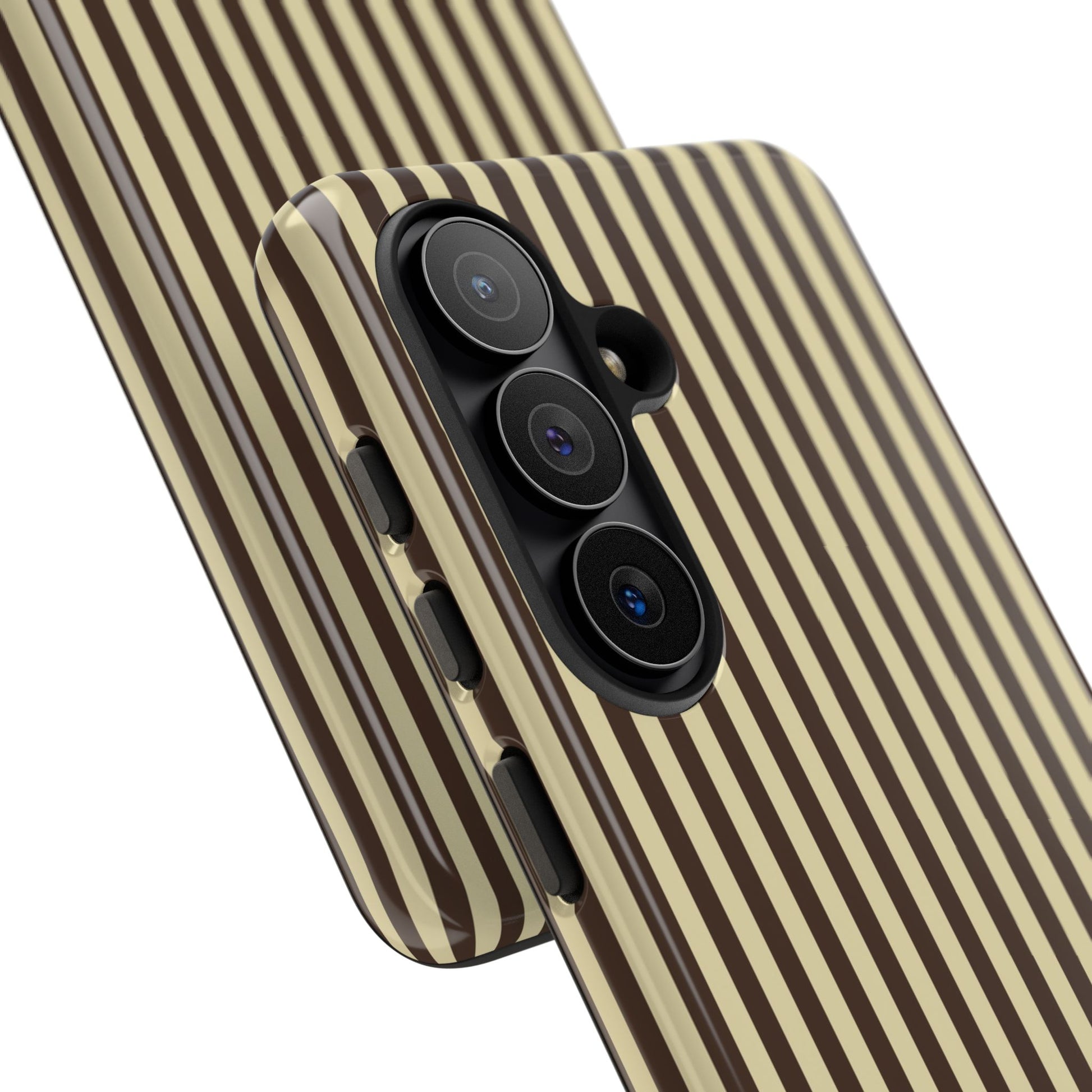 Butter & Brown Striped Phone Case by etchd, view 219