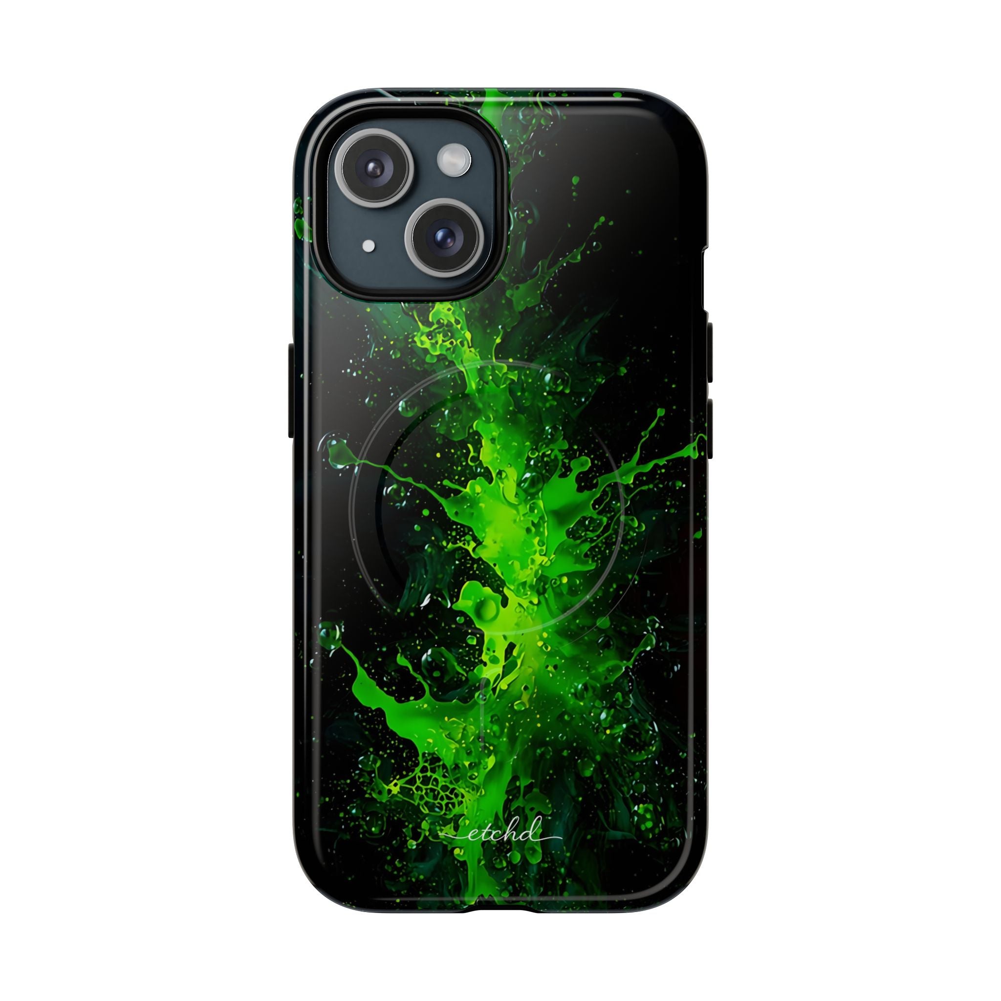 Toxic Bloom Magnetic Phone Case by etchd, view 2