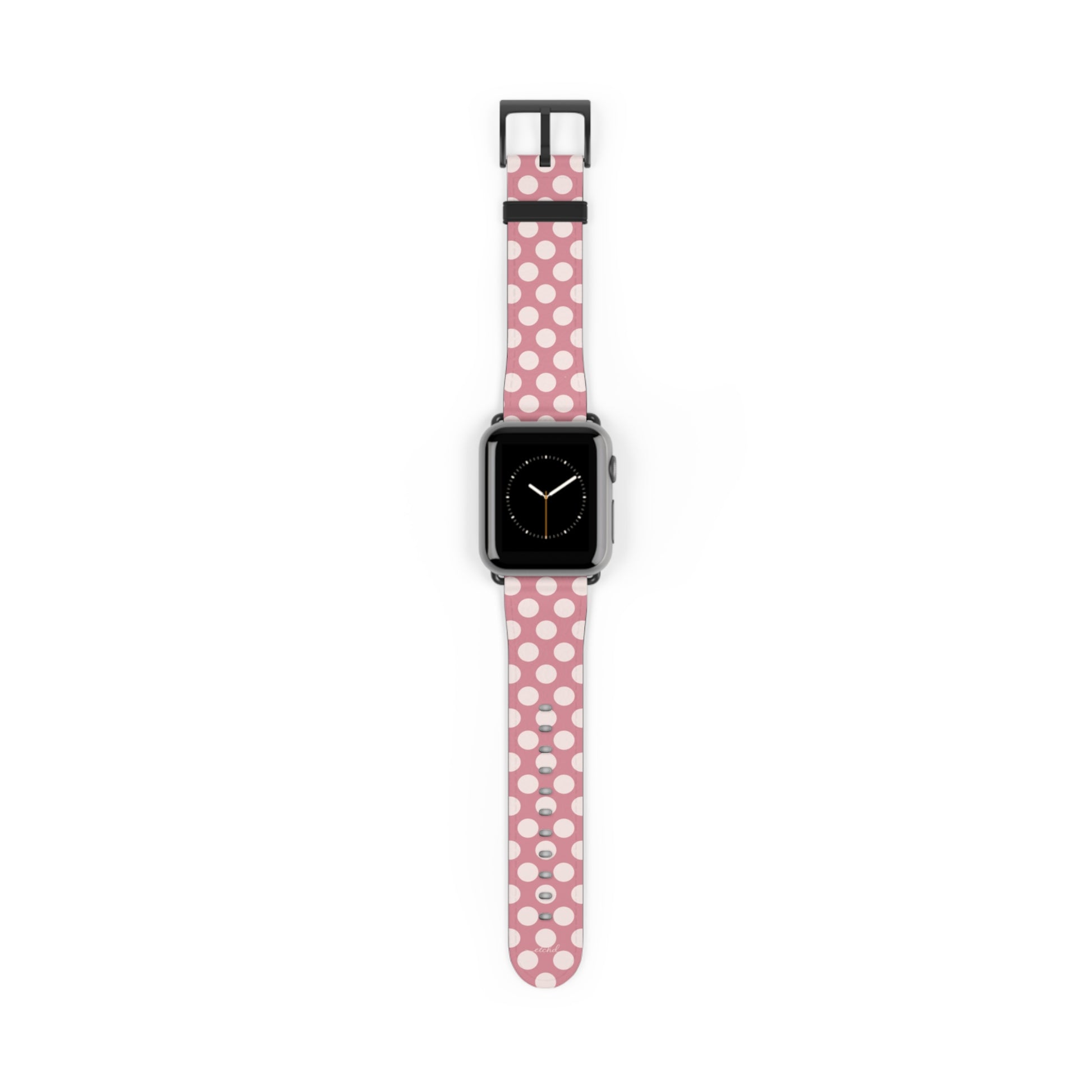 Cream & Blush Polka Dot Smartwatch Strap by etchd