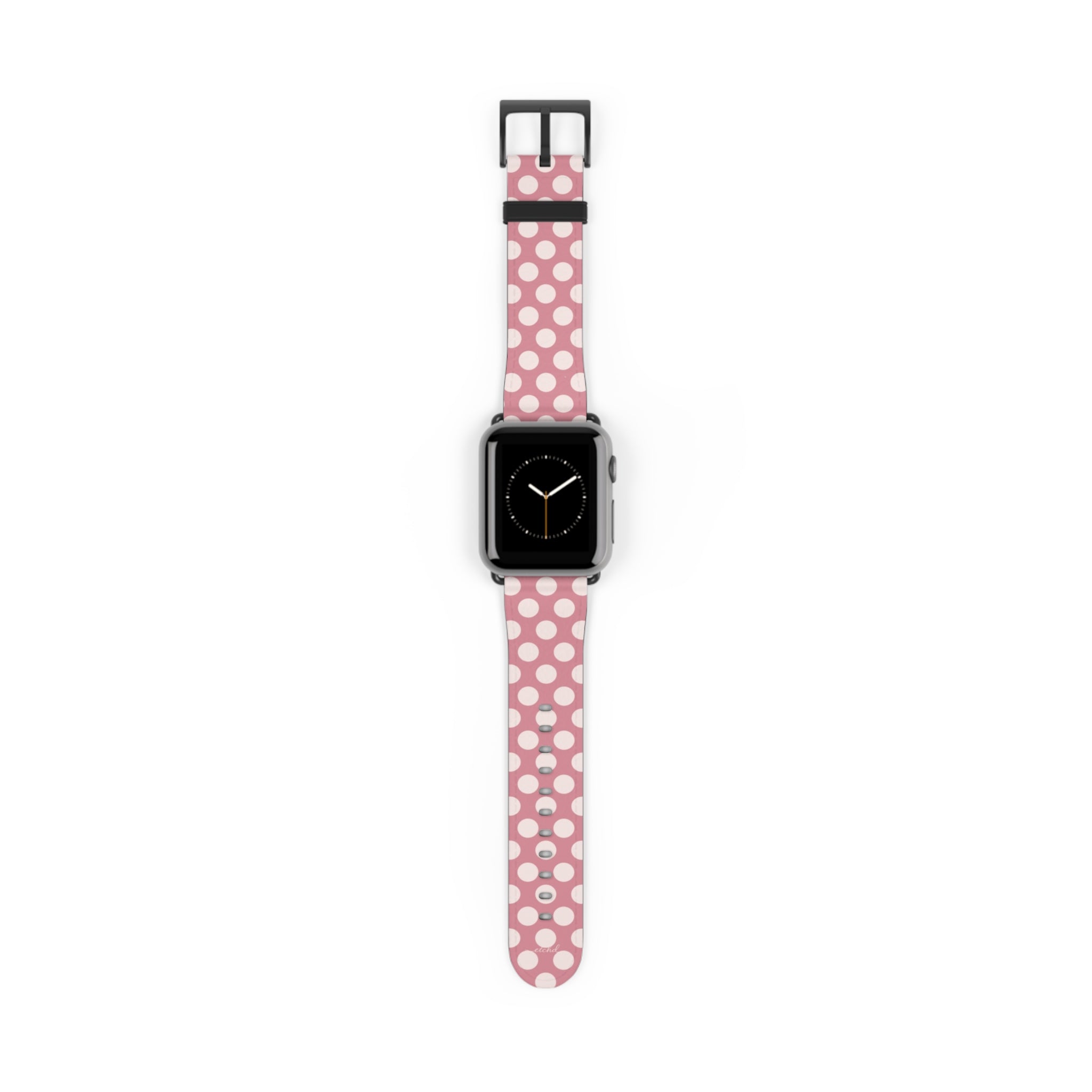 Cream & Blush Polka Dot Smartwatch Strap by etchd