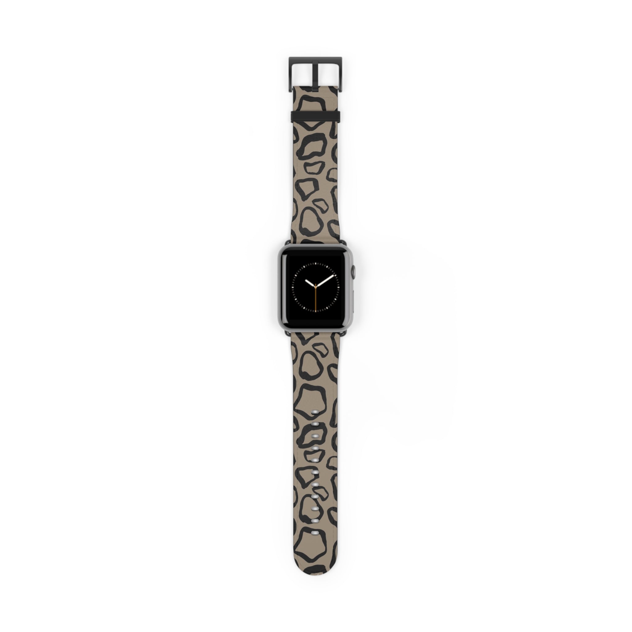 Abstract Print Taupe Smartwatch Strap by etchd, view 2