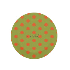 Persimmon And Wasabi Polka Dot Phone Grip And Stand by etchd, view 3