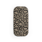 Abstract Print Taupe Click-On Phone Grip