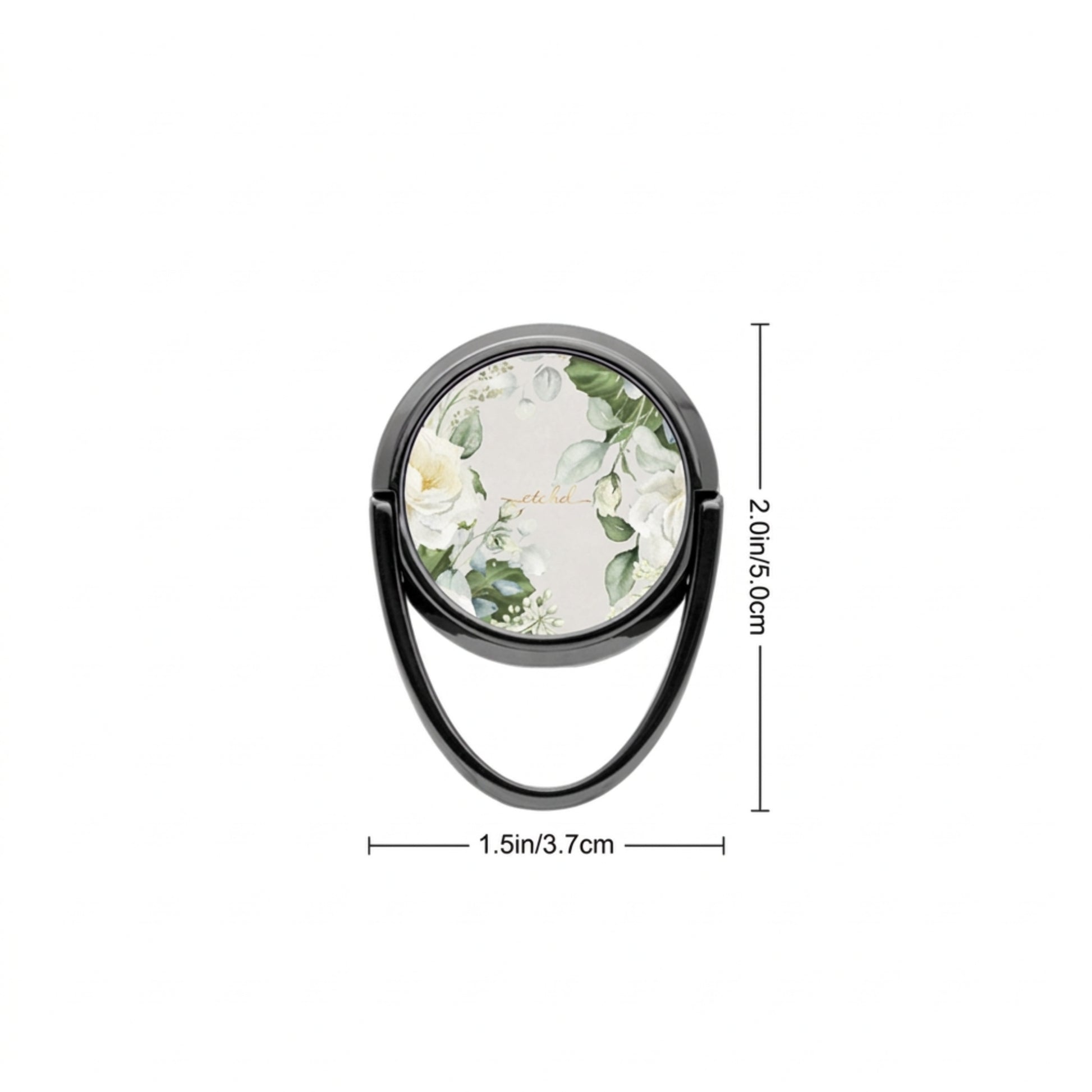 White Roses Phone Ring Holder by etchd, view 3