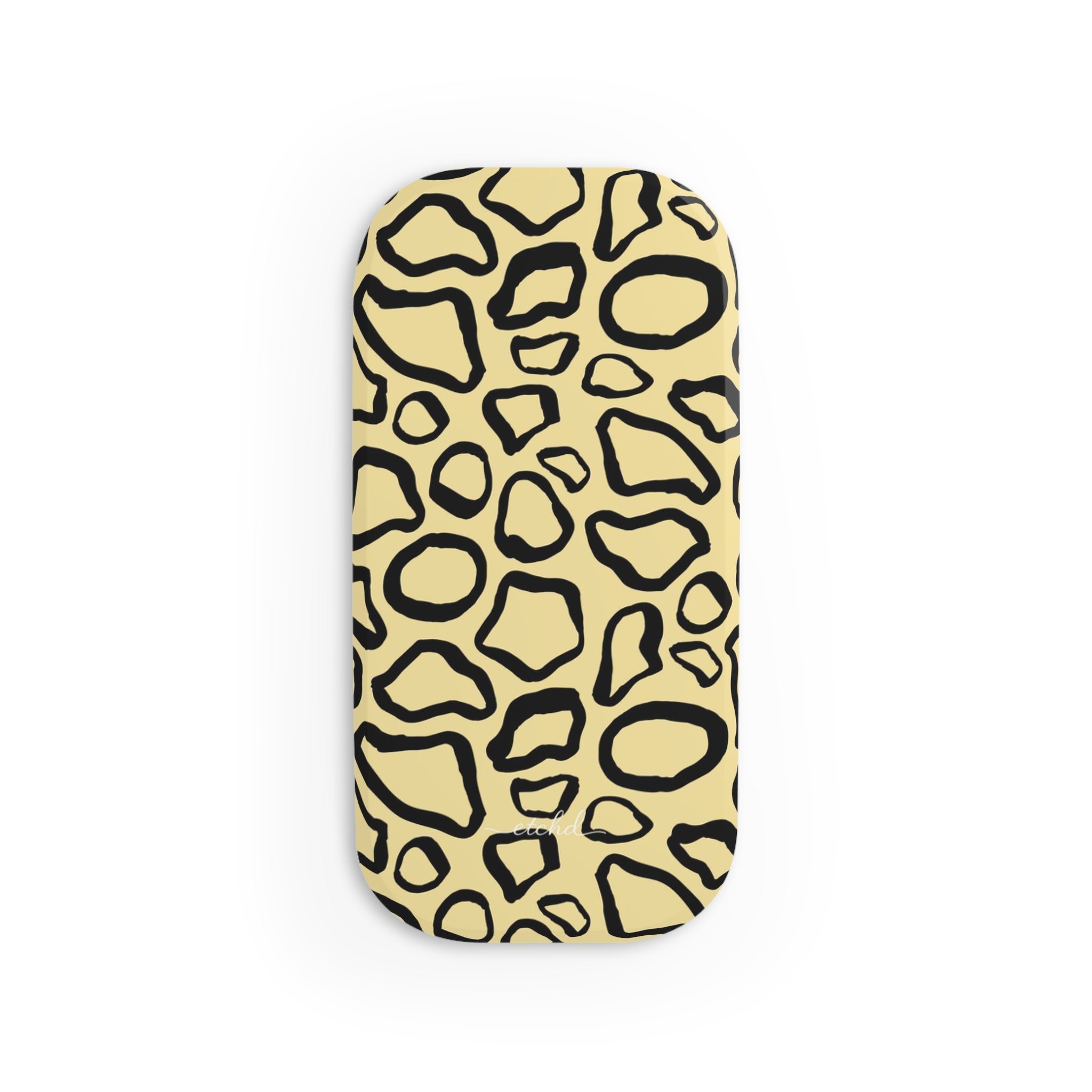 Abstract Print Butter Click-On Phone Grip by etchd, view 2