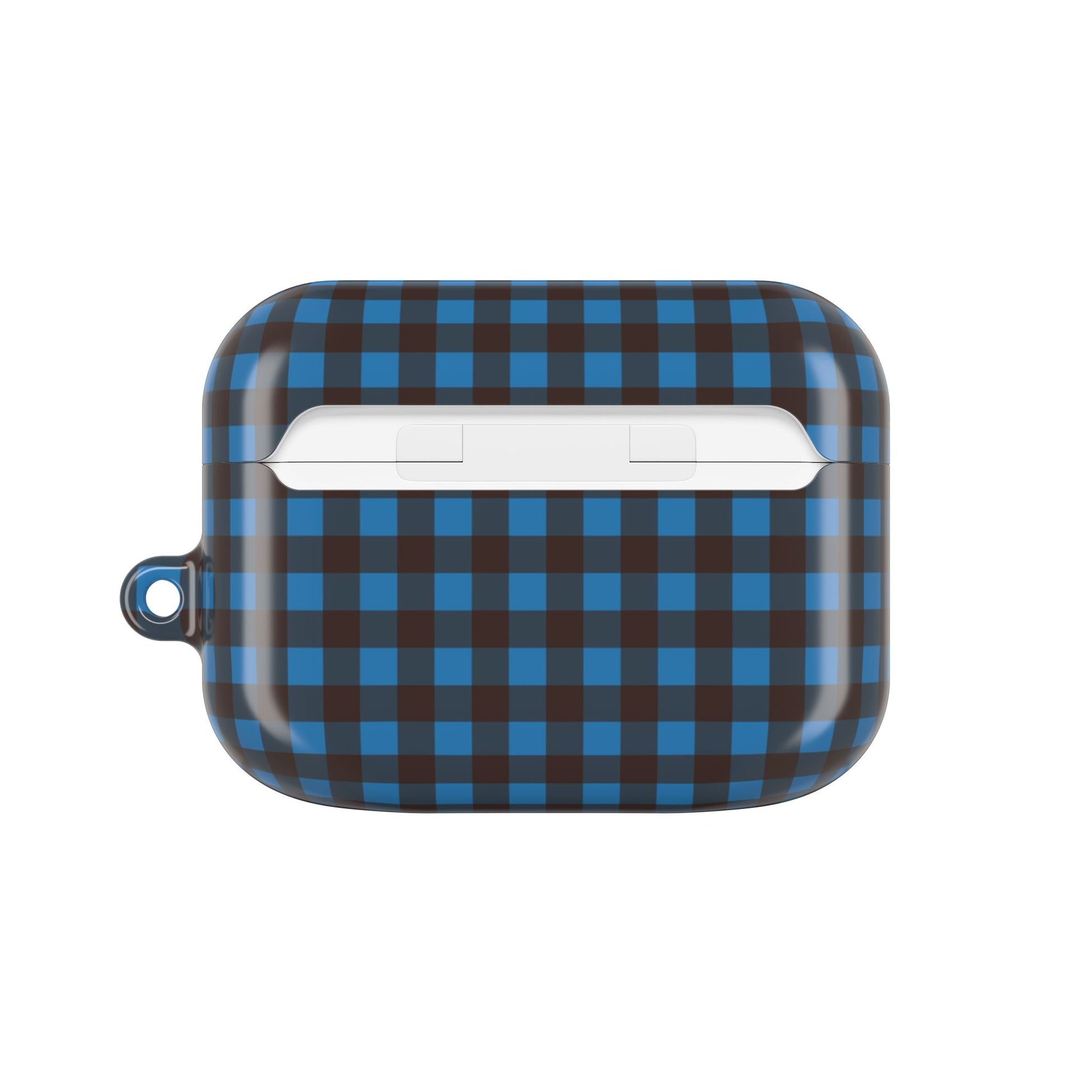 Cerulean & Espresso Gingham AirPod Case by etchd, view 7
