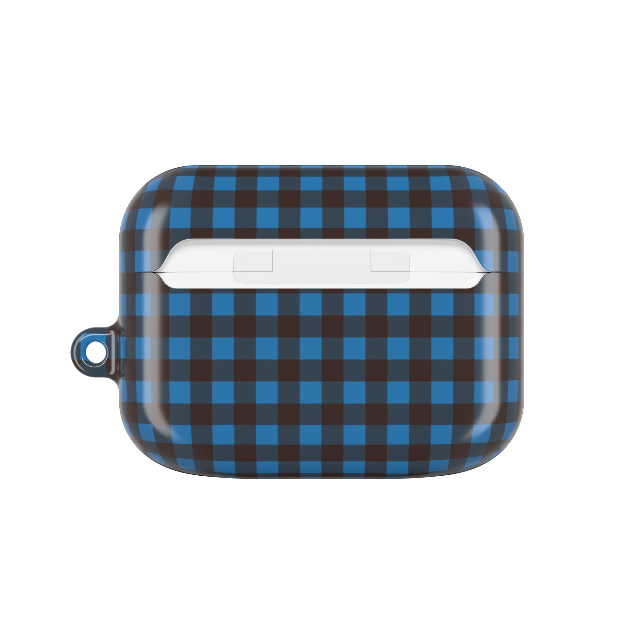 Cerulean & Espresso Gingham AirPod Case by etchd, view 7