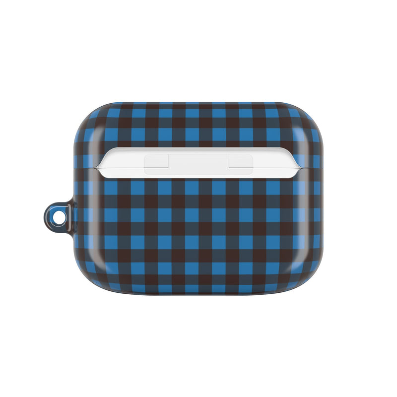 Cerulean & Espresso Gingham AirPod Case by etchd, view 7